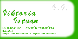 viktoria istvan business card